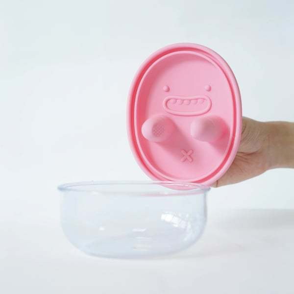 Pink snack container