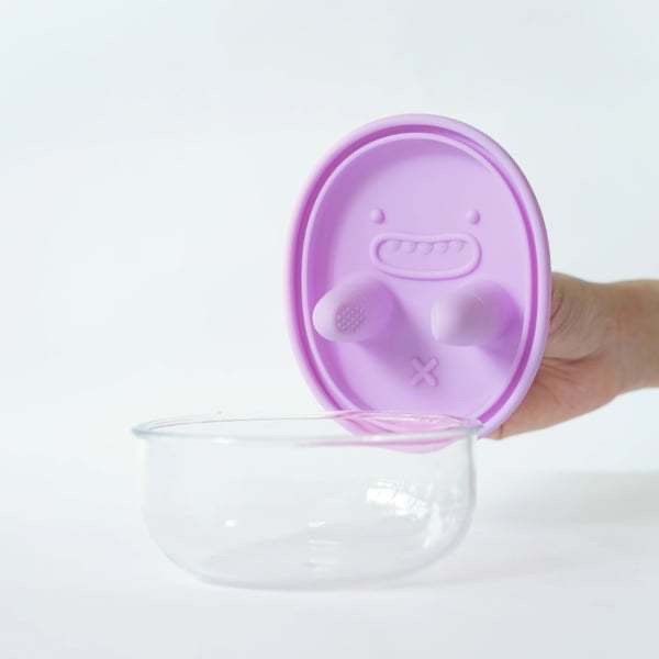 Purple snack container